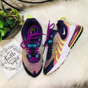 Nike Air Max 270 React ENG Eggplant Magic Flamingo Sz US 8